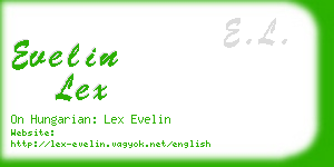 evelin lex business card